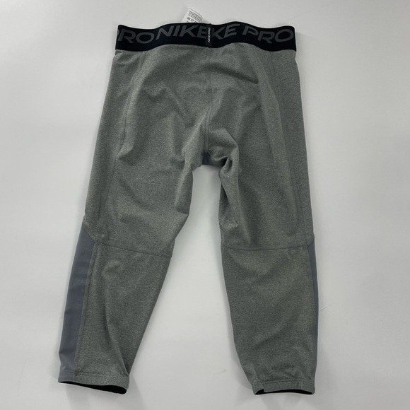 Men’s Nike Pro Dri Fit Grey Youth Training Tights Leggings Athletic Pants M - Picture 8 of 8